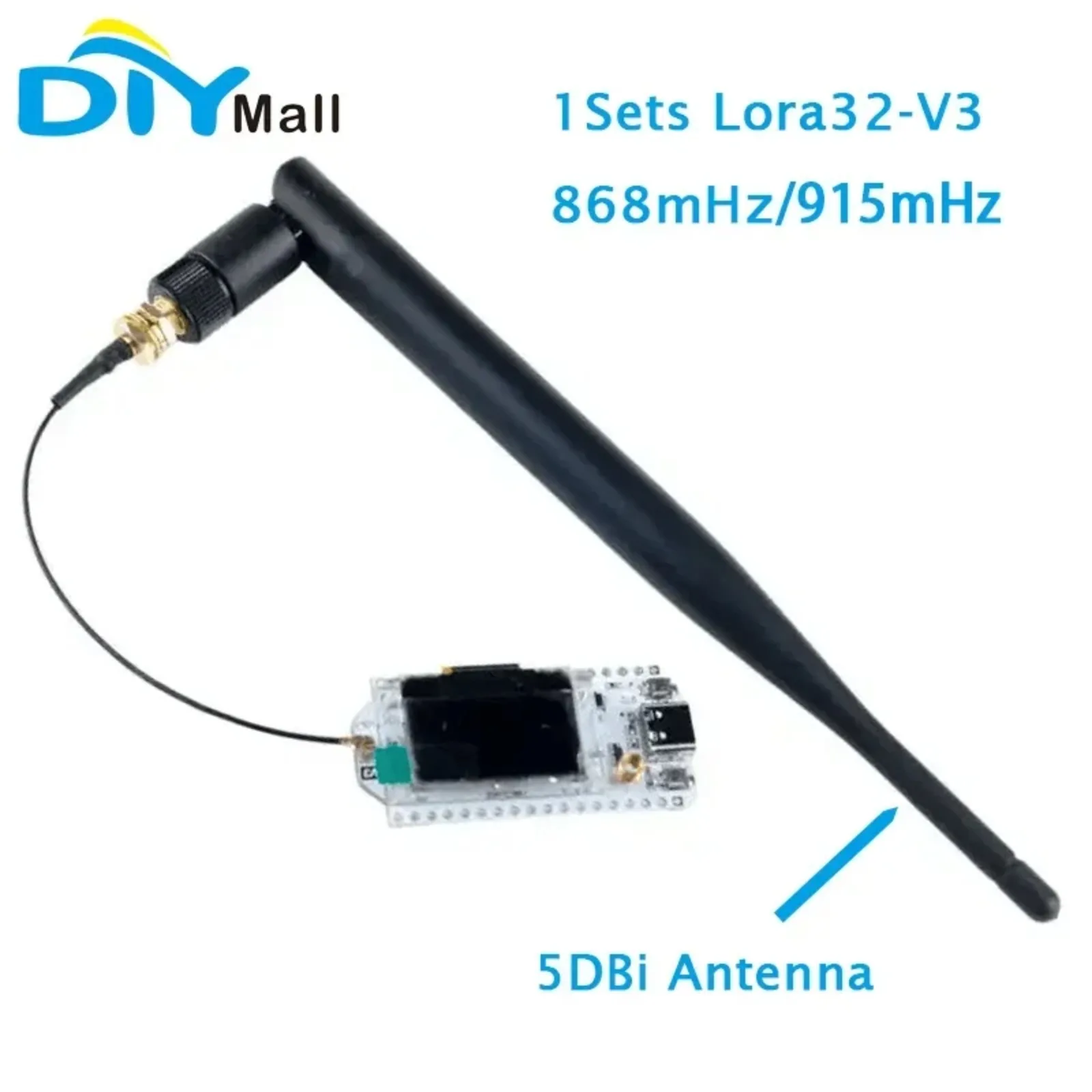 1 комплект печатной платы Heltec LoRa32 V3 LoRa 32 SX1262 ESP32-S3 Wi-Fi BLE с антенной 5DBi SMA для мебеластики