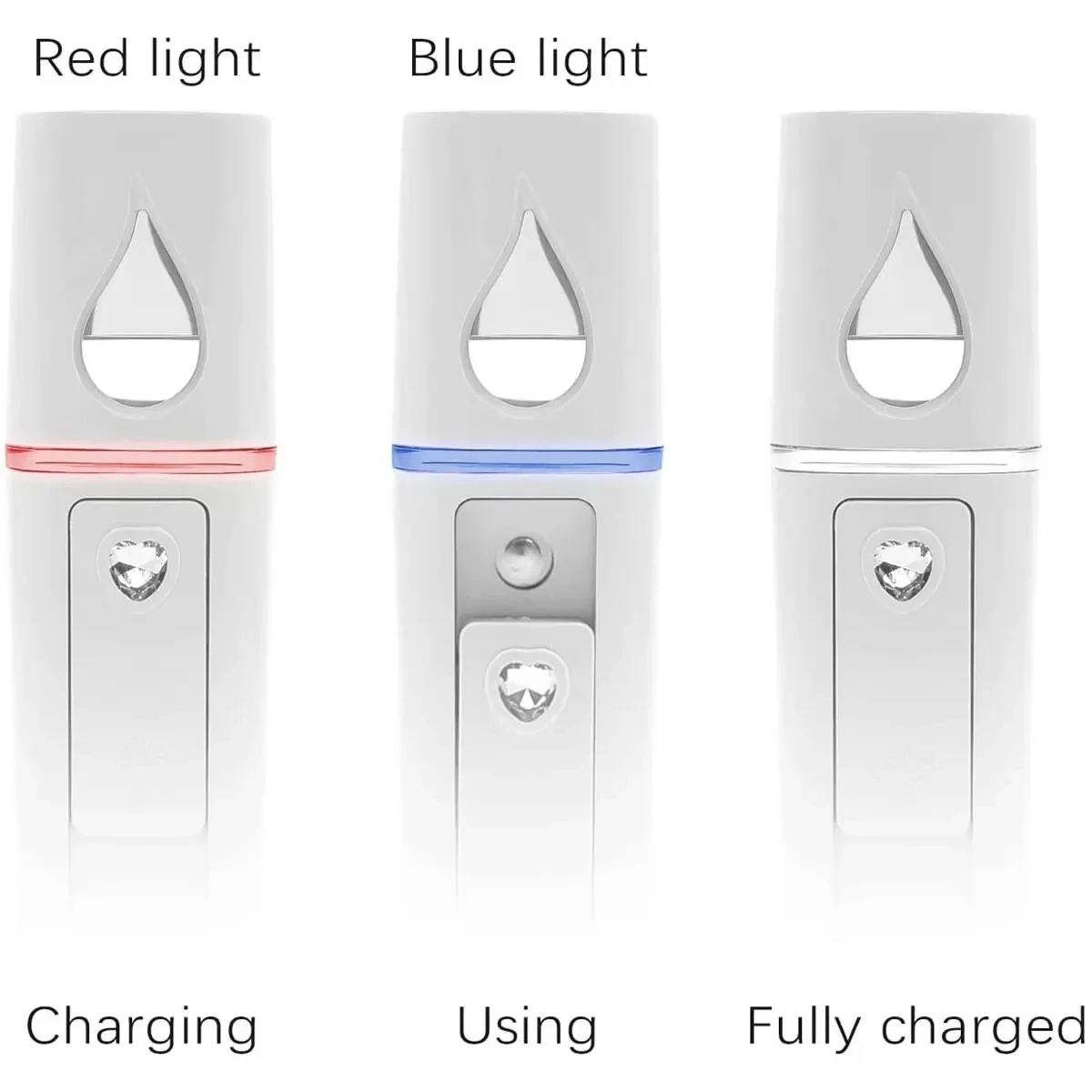 20ml 휴대용 나노 페이셜 스프레이어 - USB 충전식 핸드헬드 페이스 스티머 및 이동 중 보습 스킨케어용 공기 가습기