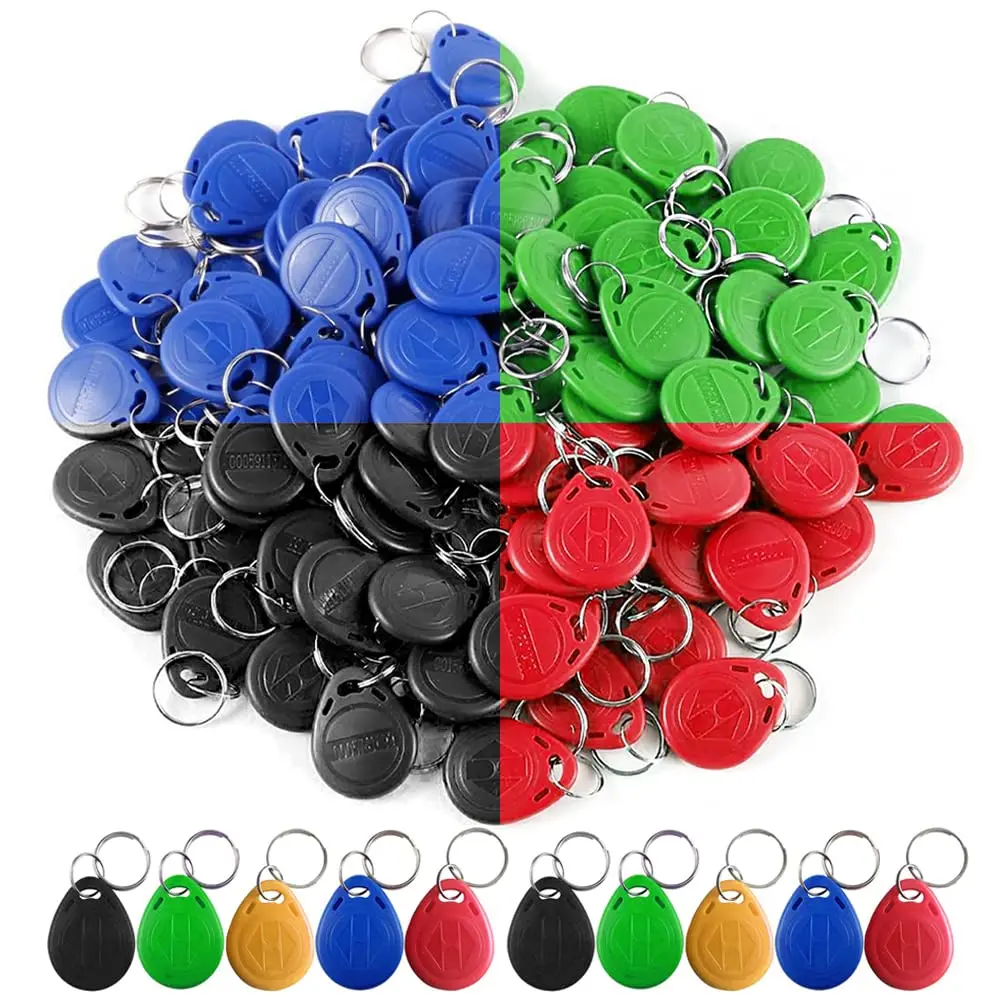 50 stks Beschrijfbare 125 KHz RFID Keyfob Proximity voor ID HID Card Token Tag Herschrijfbare T5577/CET5577 Universele Blauwe Lege Tags