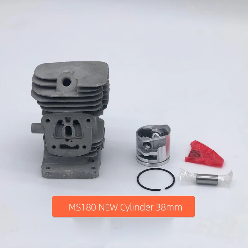 38Mm 37Mm Cấu Tạo Hình Trụ Bộ Kit Piston Phù Hợp Với Stihl Mới MS170 MS180 170 180 MS171 MS181 MS 171 181 MS181C Vườn Khí Máy Cưa Xích Phần