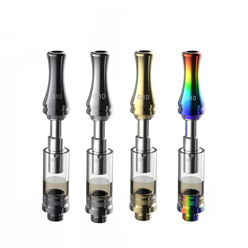 Greenlightvapes-cartuchos vacíos de 1,0 ml, carritos desechables, atomizador de batería de precalentamiento, elemento térmico de cerámica, tanque, Vape, vapor de aceite grueso