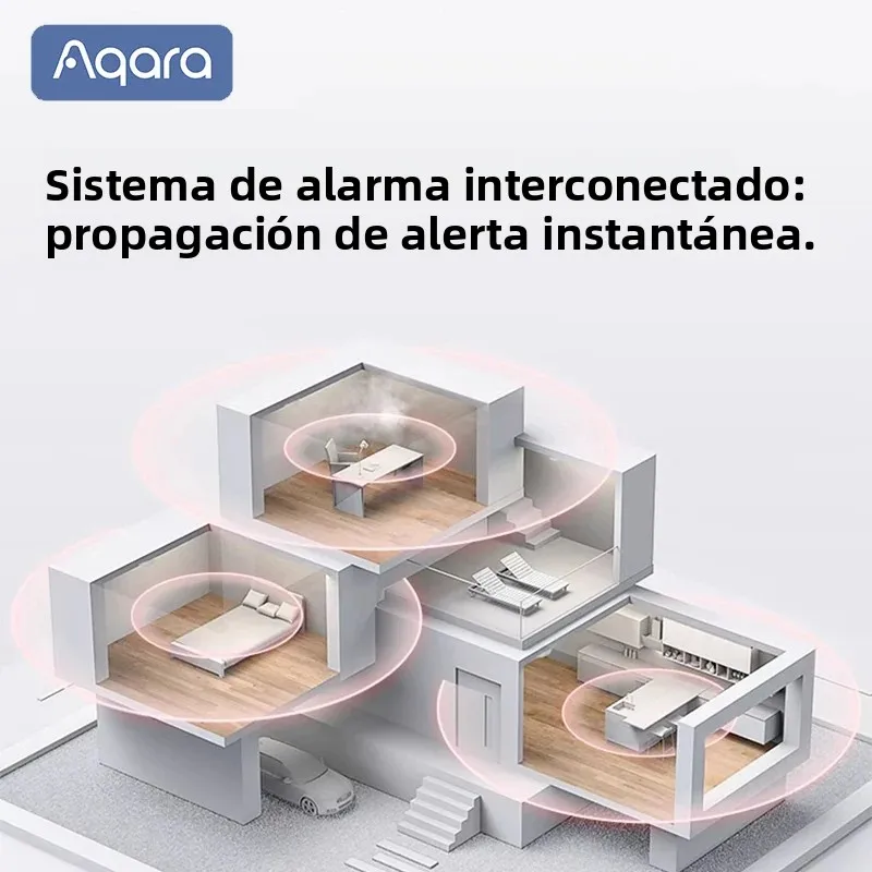Aqara nueva alarma de humo inteligente Zigbee 3,0 Detector de humo protección contra incendios alarma de seguridad para el hogar alarma de luz de sonido con Homekit Mi Home