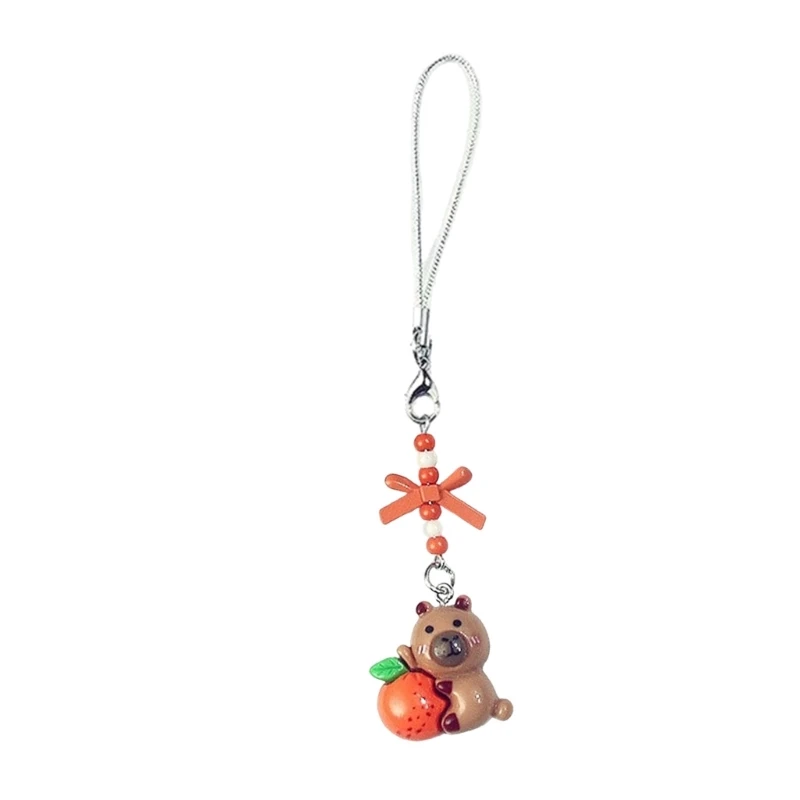 Capybaras Bead Ornament Ornament Rantai Tas Dekorasi Tas Untuk Penggunaan Sehari -hari C71A