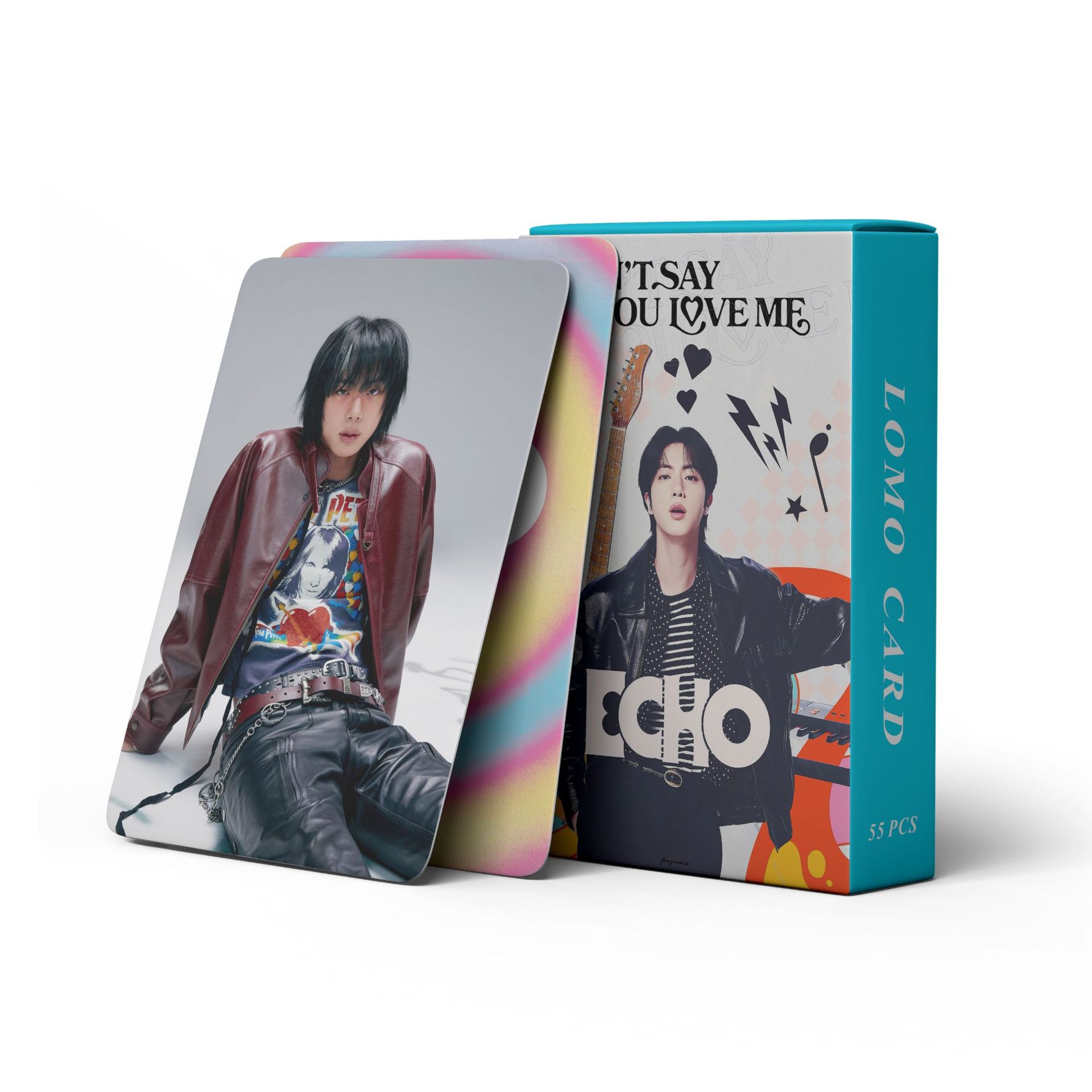 55Pcs Kpop 레이저 JIN JIMIN Photocards ECHO Lomo 카드 사진 카드 HD 사진 인쇄 사진 팬 컬렉션 선물