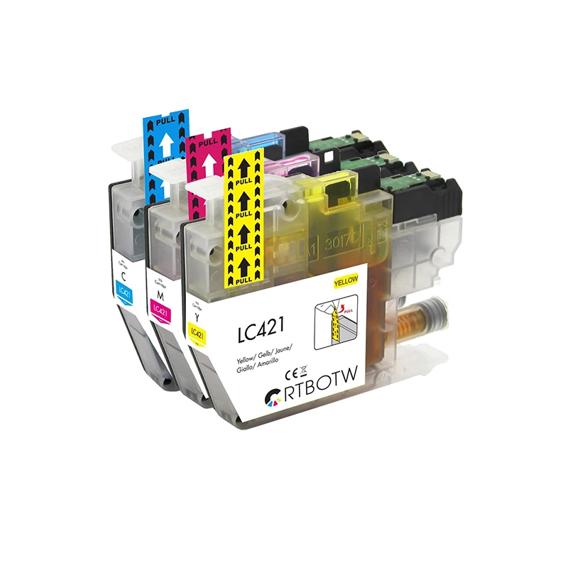 LC421XL LC421 421XL Совместимый картридж для принтера Brother DCP-J1050DW MFC-J1010DW DCP-J1140DW