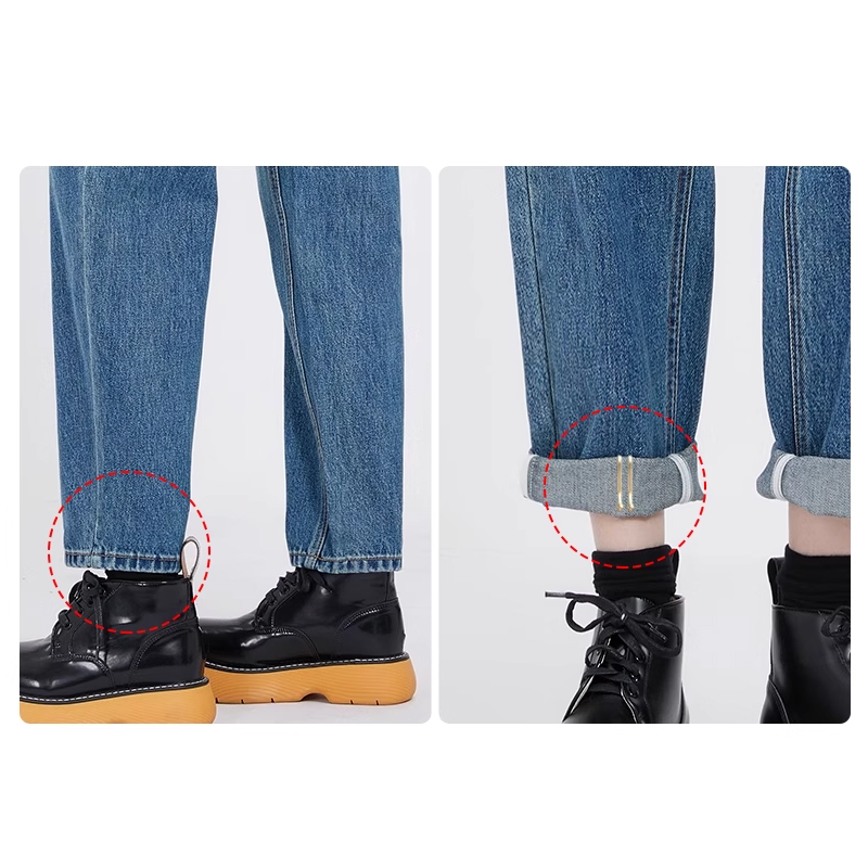 Clipe de metal para aperto de cintura invisível, 4 unidades, clipe de botão ajustável, adequado para jeans e roupas, acessórios de moda