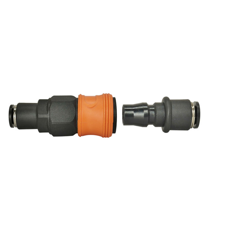 Conector rápido tipo C, acoplamiento neumático de alta presión de acero y plástico, 6mm, 8mm, 10mm, 12mm, manguera de compresor de aire, accesorios de plástico