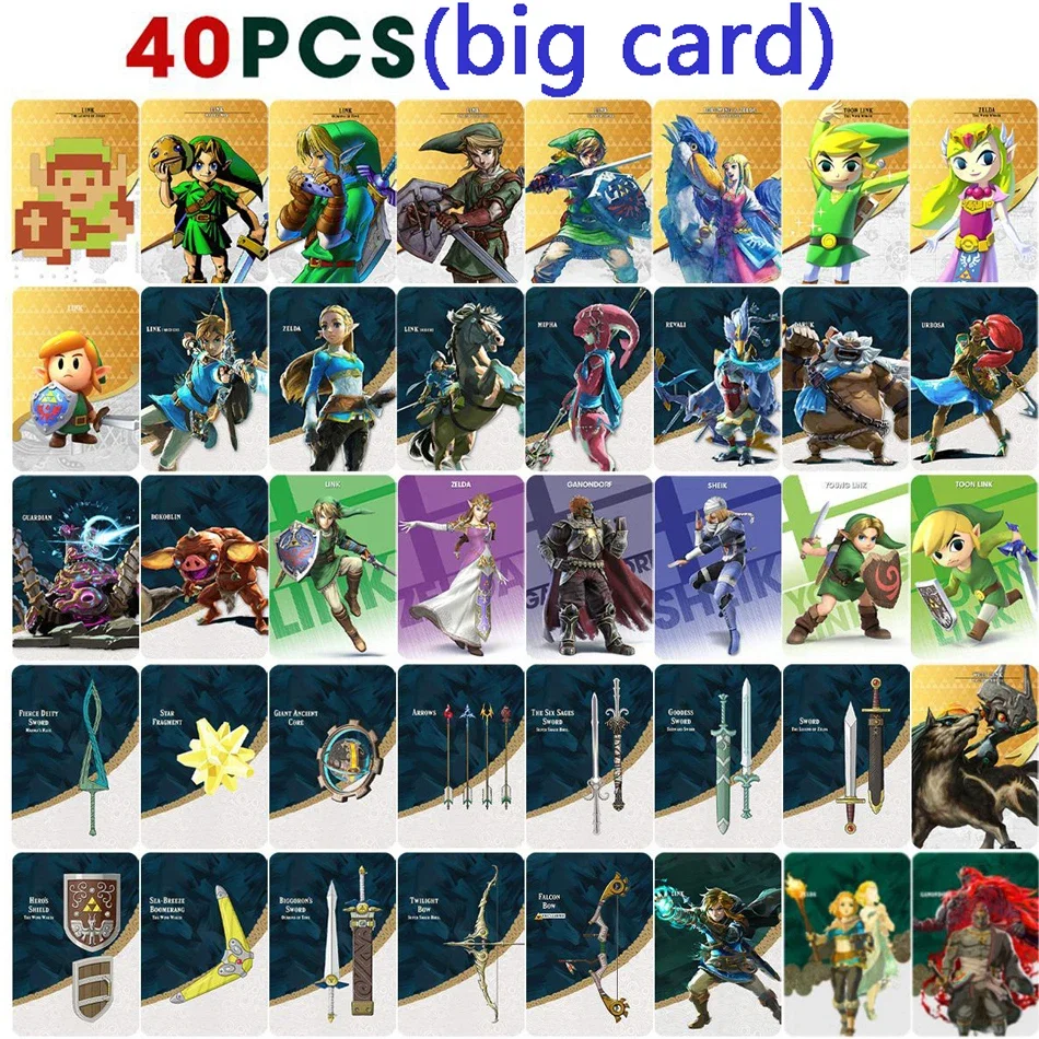การ์ด Splatoon Zelda Amiibo ใหม่ใช้กับ Legend of Zelda: Tears of the Kingdo และ Breath of the Wild ล่าสุด Paragliding NFC