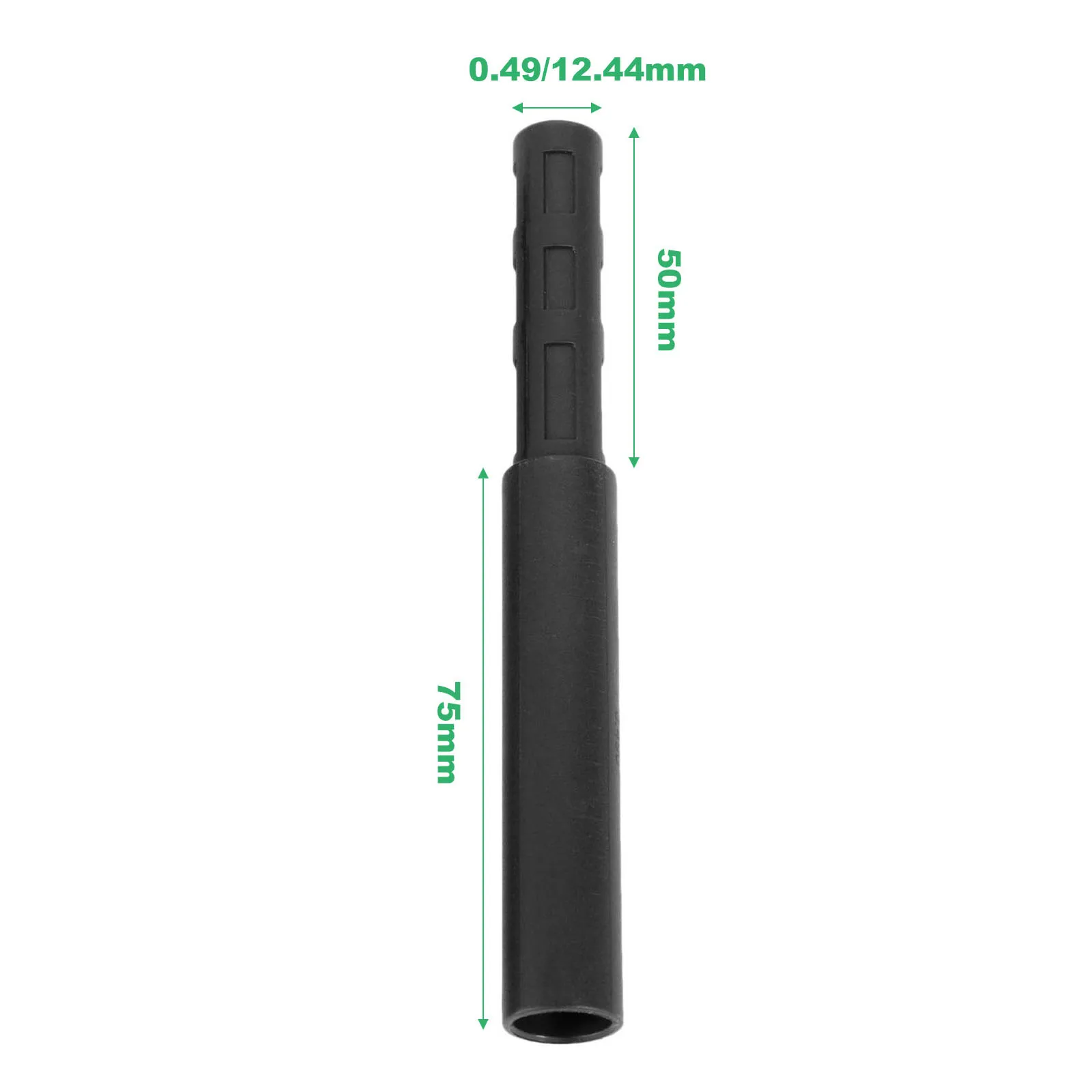 10 Chiếc Đen Câu Lạc Bộ Golf Sợi Carbon Nối Dài Cần Bộ Mông Mở Rộng Dành Cho Nước/Than Chì Trục Putter Golf phụ Kiện 125Mm
