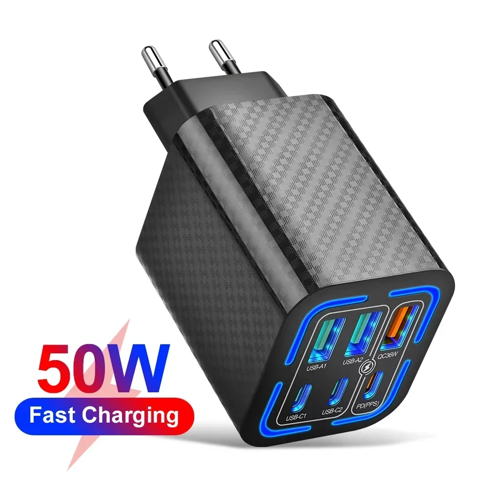 マルチポート USB C PD 充電器急速充電タイプ C 電話充電アダプタ iPhone 15 サムスン Xiaomi 14 Huawei 社急速充電器