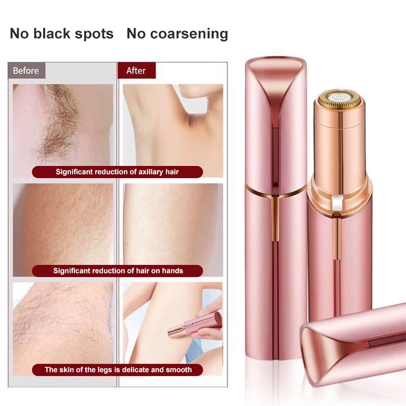 ไฟฟ้าคิ้วTrimmer Mini Eye Browเครื่องกําจัดขนบนใบหน้าลิปสติกกําจัดขนแบบพกพาผู้หญิงไม่เจ็บปวดเครื่องโกนหนวดมีดโกนเครื่องมือ