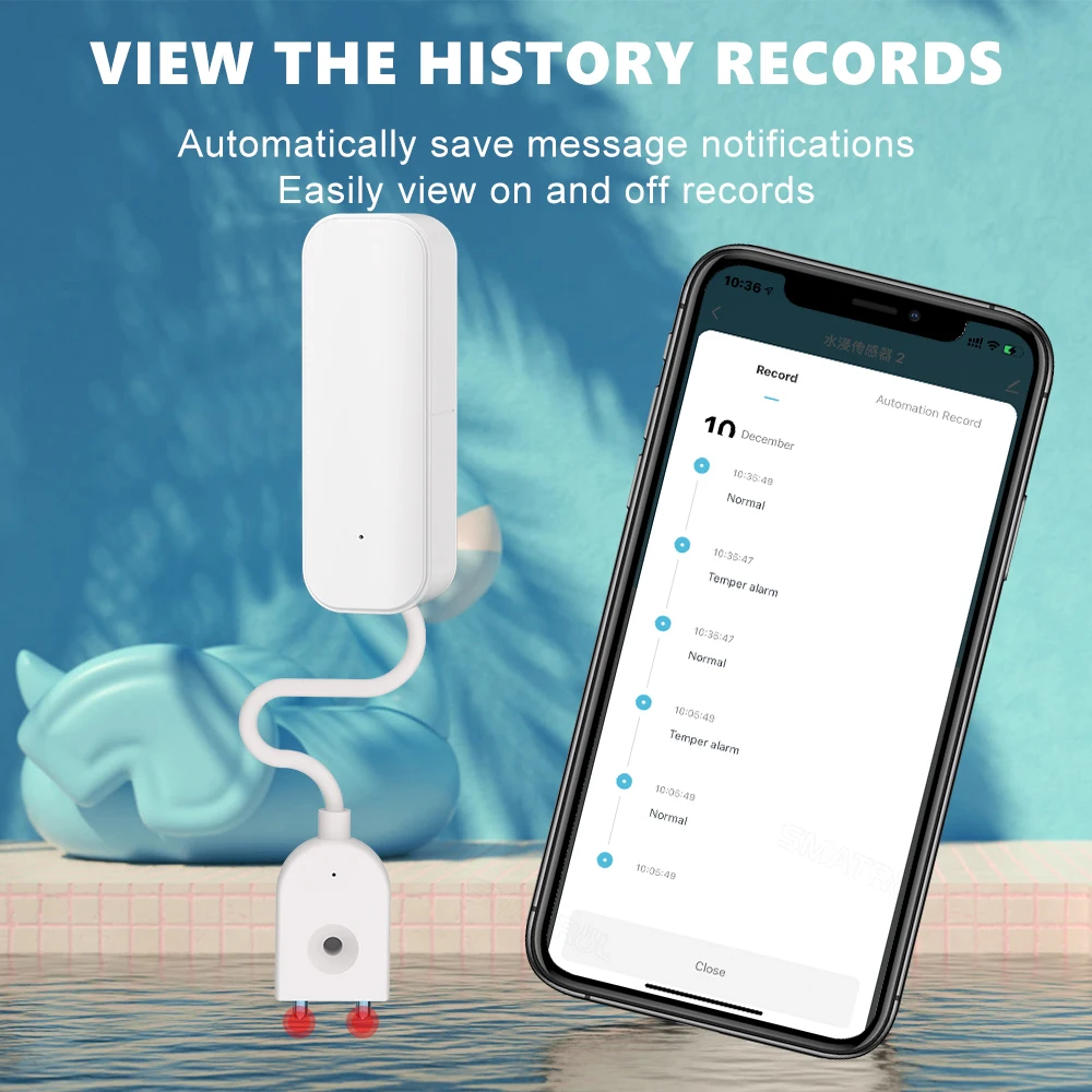 Capteur de niveau d'eau WiFi Tuya, alarme de fuite, détecteur de fuite d'inondation, vie à domicile intelligente, alarme de débordement d'eau, système de sécurité