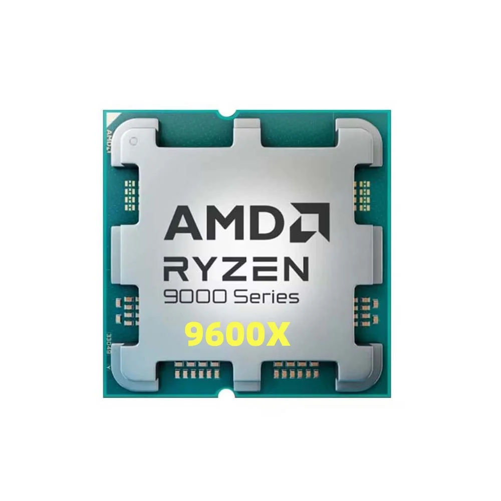 NUOVO AMD Ryzen 5 9600X 65W 4NM L3 = 32M 5,4GHz 6-Core 12-Thread R5 9600X Processore da gioco DDR5 Socket AM5 ma senza ventola