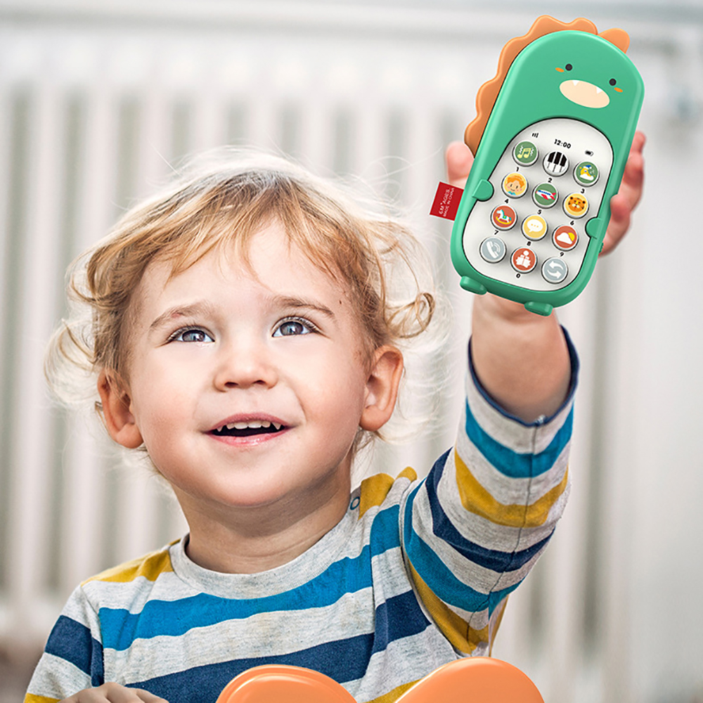 Dziecko Kreskówka Dinozaur Muzyka Telefon komórkowy Zabawka Uspokajająca Śpiąc Artefakt Symulacja Telefon Wczesne Zabawki Edukacyjne Prezenty Dla Dzieci