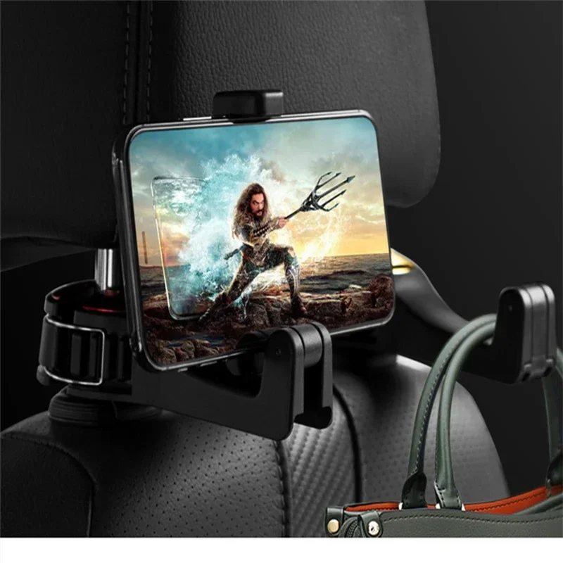 รถเบาะหลัง Hook Multi-Function แขวนผู้ถือโทรศัพท์มือถือ Lazy Bracket ที่นั่งด้านหลังโทรศัพท์ Headrest Bracket