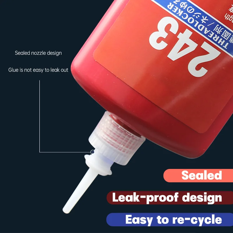 50ml Threadlocker Anaerobic Glues Anti Loose Screw Glues Fastening Sealant Quickly Cured Thread Locking Agent Sealant for Screws