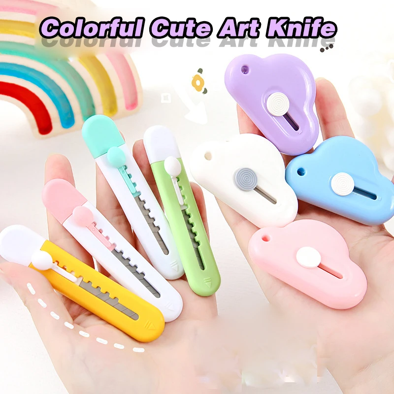 Mini couteau d'art en forme de cœur, papier peint créatif, démonter Express, coupe-papier fait main pour étudiants, couteau européen, cadeau exquis