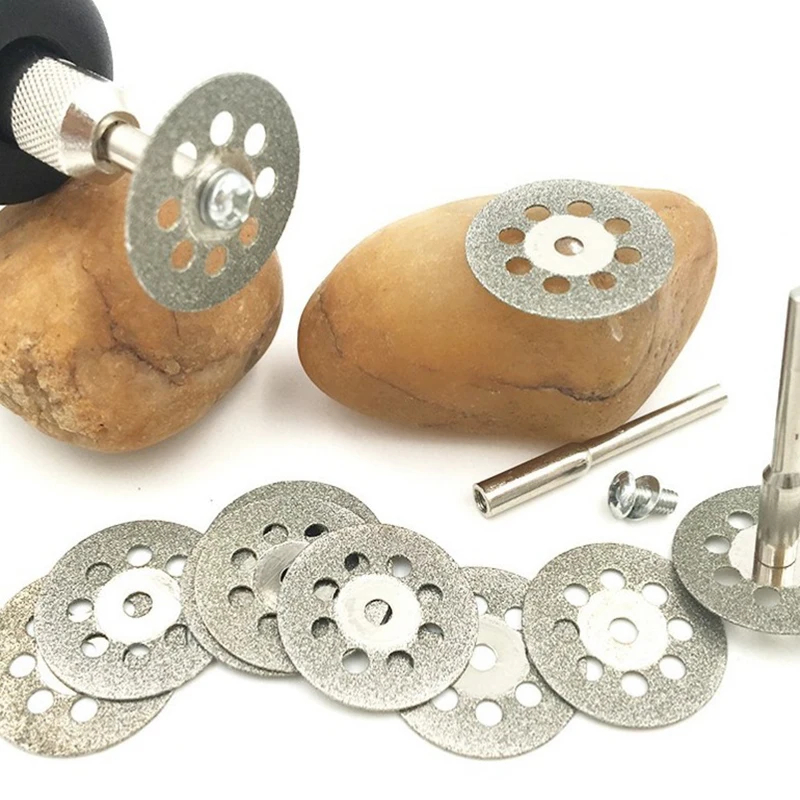 12 unids/set 22mm Hss disco de corte hoja de sierra Circular corte de Metal herramientas abrasivas para herramienta rotativa Dremel hoja de corte