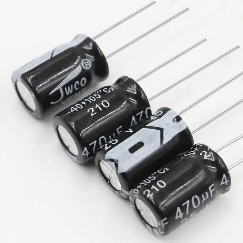 Aluminum Electrolytic Capacitor 1uF 2.2uF 3.3uF 4.7uF 10uF 22uF 33uF 47uF 100uF 220uF 10V 16V 25V 35V 50V 63V100V 250V 400V 450V