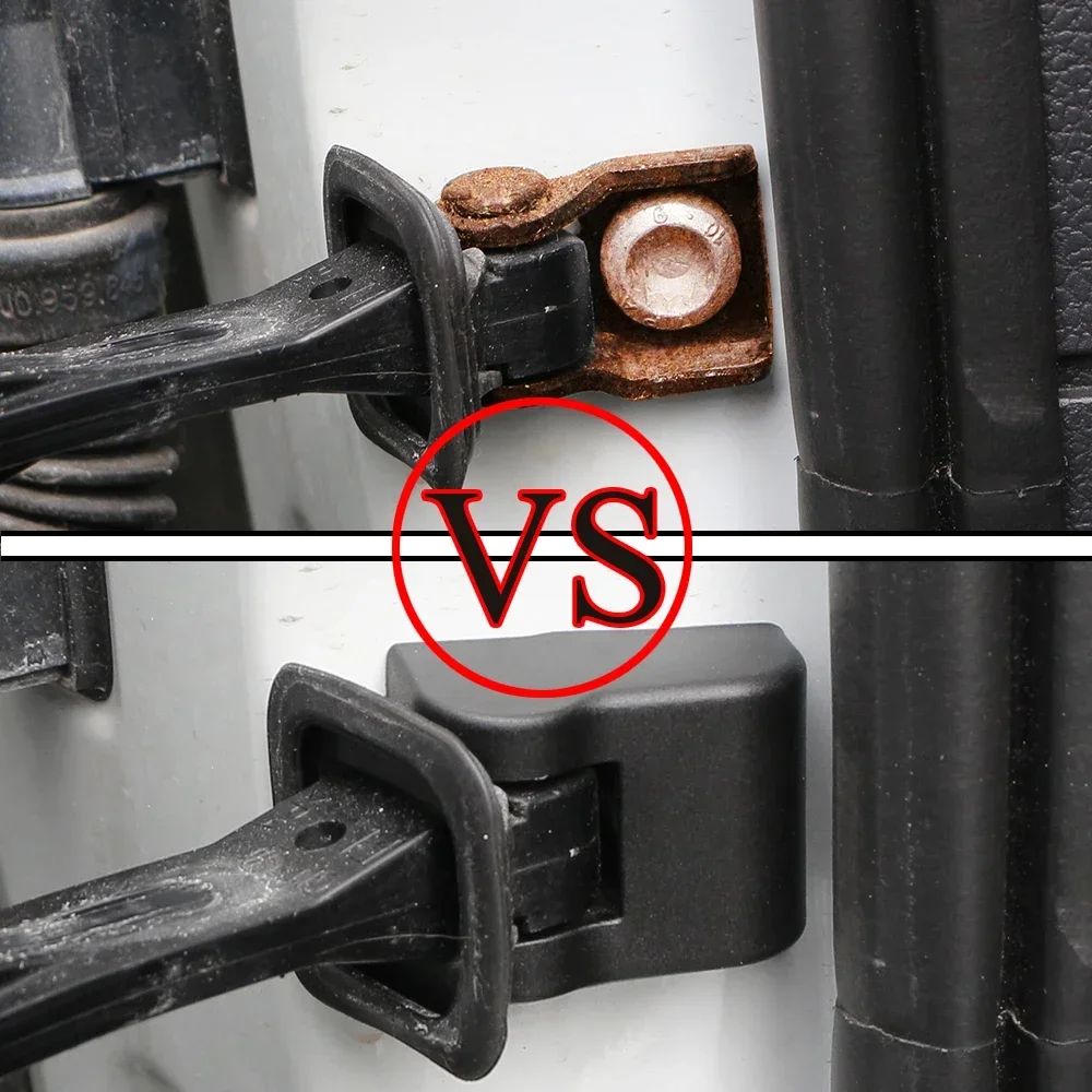 4 ピース/セット ABS 車のドアストッパーカバーフォルクスワーゲン VW ゴルフ 7 MK7 7.5 MK7.5 2013 - 2020 ドアロックカバーアクセサリー