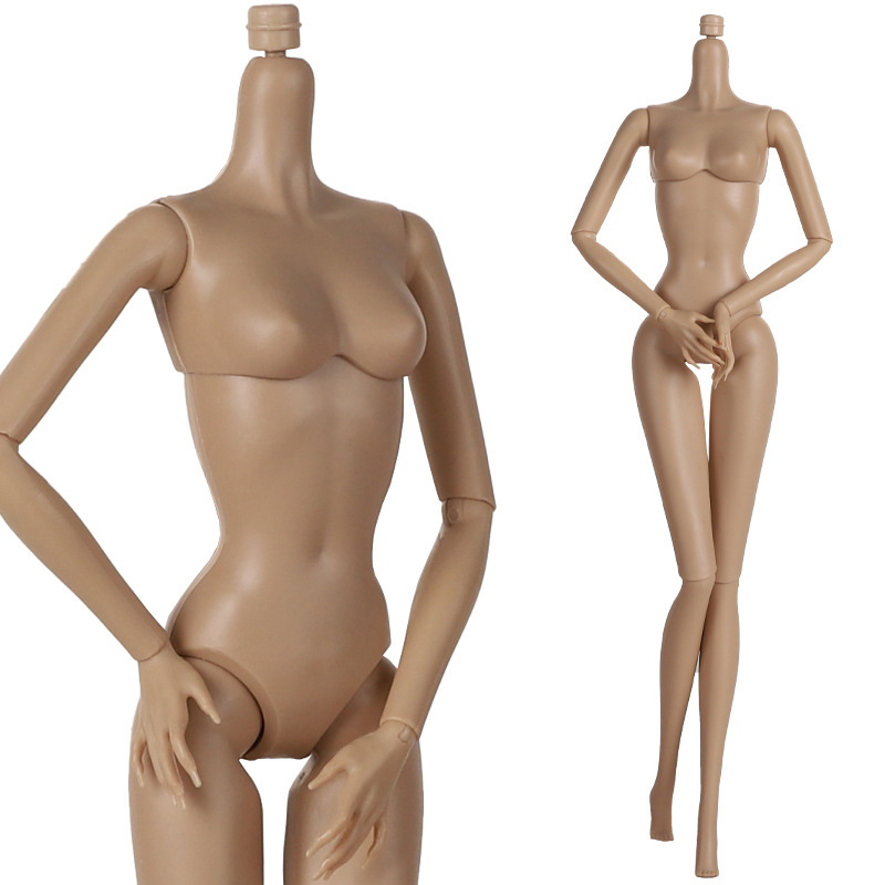 ヨーロッパのファッション 1/6 BJD 人形ボディ可動関節ヌード人形 11 関節ボディ人形 29 センチメートルブラウンホワイトスキン人形子供 DIY おもちゃギフト