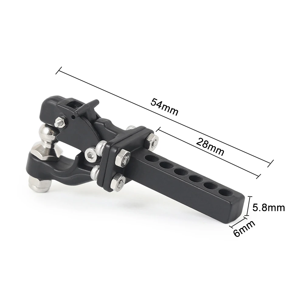 1/10 Trailer Hook RC Tow Hitch Mount สําหรับ Scale Crawler ด้านหลังกันชน SCX10 II TRX4 Defender องค์ประกอบ Enduro D90 TF2 CFX RGT EX86190