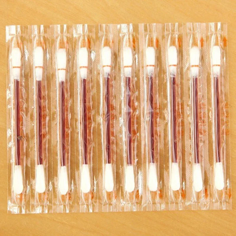 50/200 ชิ้น/ล็อตฆ่าเชื้อ Sticks Make Up ไม้ไอโอดีนทิ้งทางการแพทย์ผ้าฝ้าย Swab ทางการแพทย์มัลติฟังก์ชั่นแบบพกพาบาร์