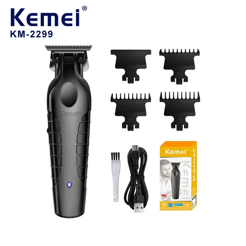 Kemei 2299 Electric Hair Clippers Man Professional Precision Adjustment Cordless Beard/Hair Trimmer Rechargeable Haircut Machine
