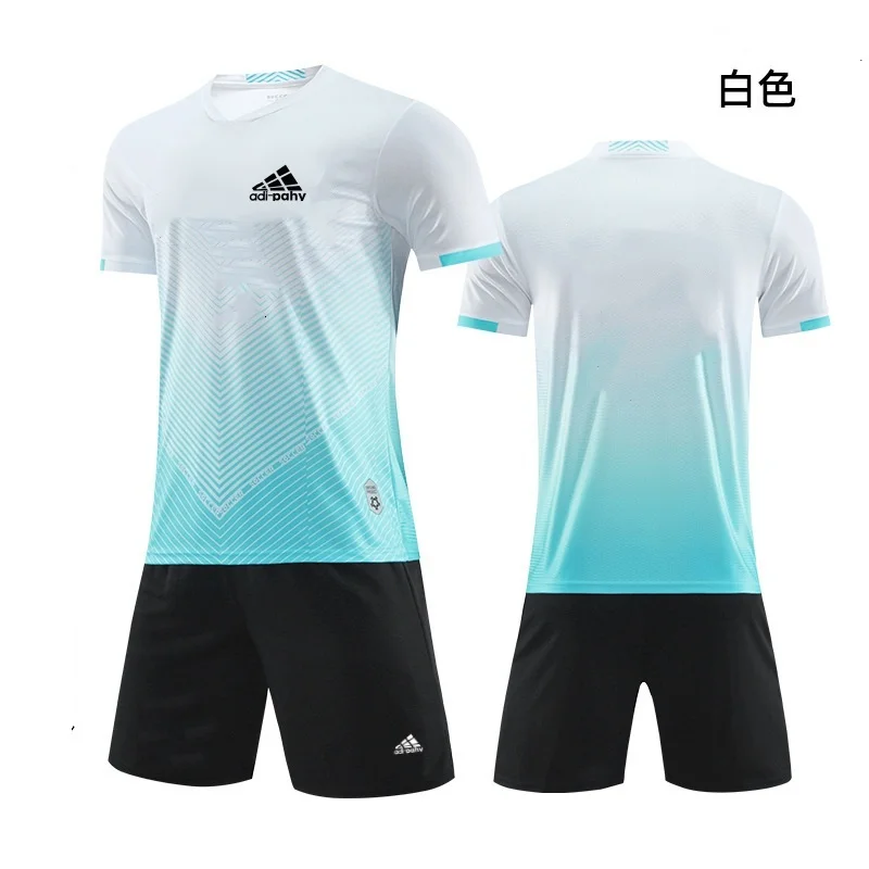 ชุดเสื้อฟุตบอลสำหรับเด็ก, แห้งเร็ว, ระบายอากาศ, ชาย, เด็ก, ทีม, สโมสร, การฝึกอบรม, ชุดฟุตบอล, เสื้อยืด, 2ชิ้น