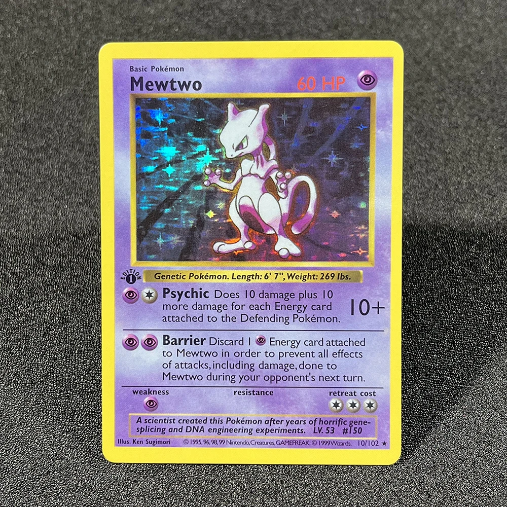 Pokémon Proxy Cards Classic 1996 1st Edition Base-Set Venusaur Charizard Mewtwo Gyarados Blastoise Customized Cards Collection