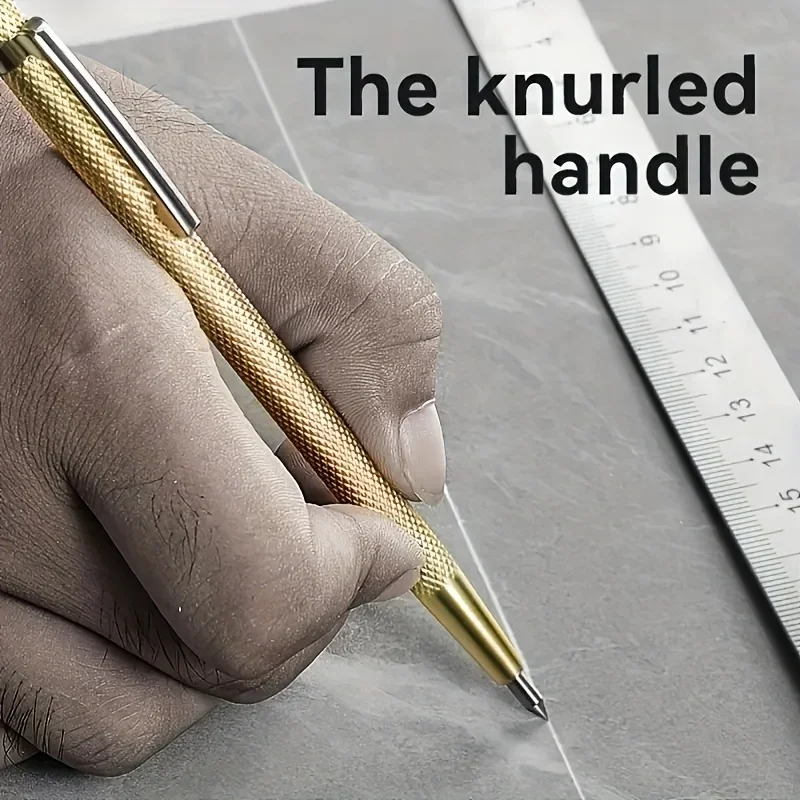 2/5Pcs diamond nib titanium pen, precision metalworking and woodworking tools for cutting glass, tiles, metal and wood