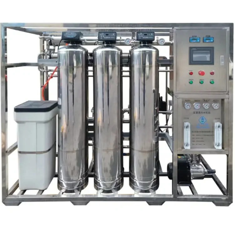 Sistema de osmose reversa 1000LPH Equipamento de tratamento de água de consumo EDI Purificador UV de osmose reversa Sistema RO