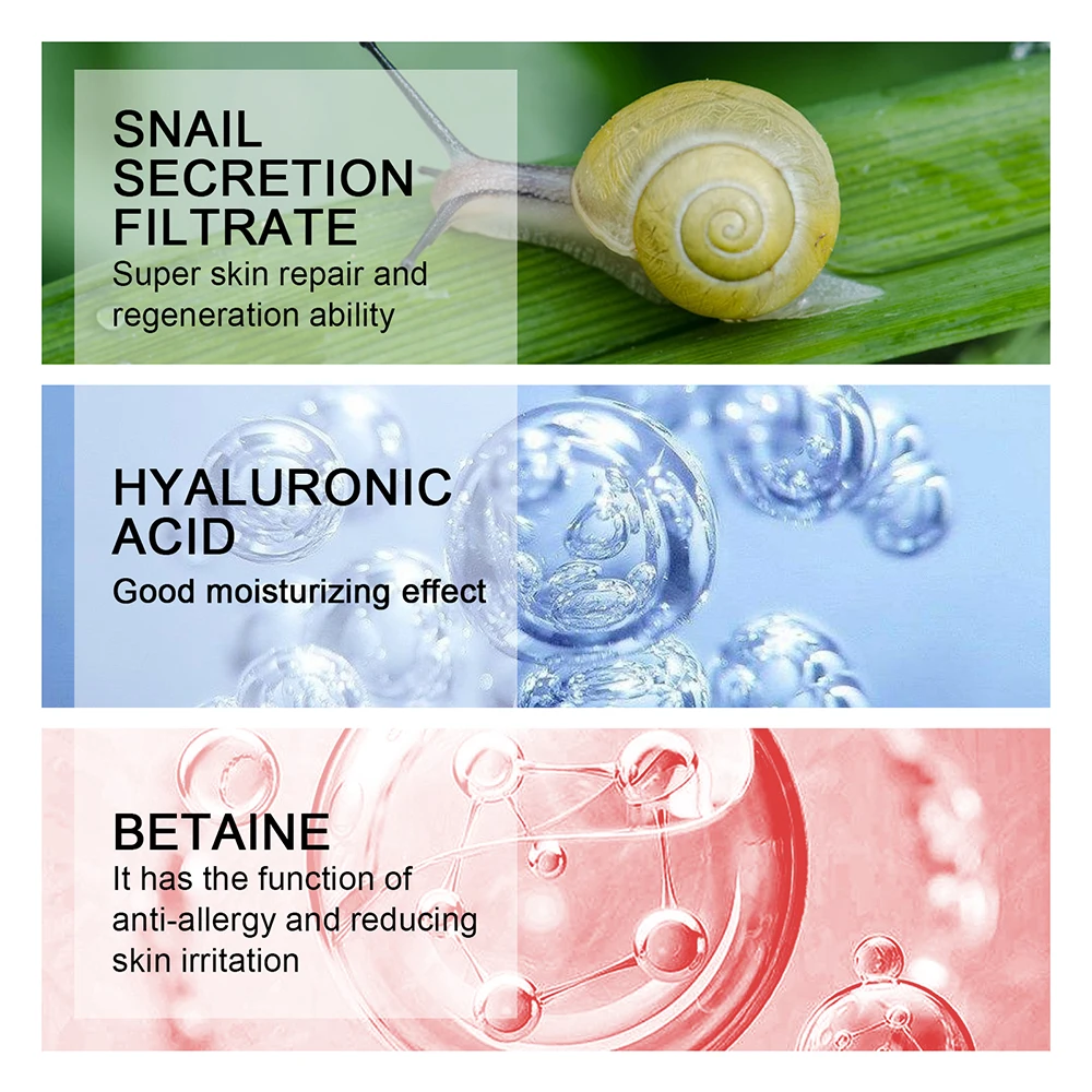 Hyaluronic Face Moisturizer Moisturizing snail Cream Anti-Wrinkle Aging Moisturizing Shrink Pores Whitening Smooth Skin Care