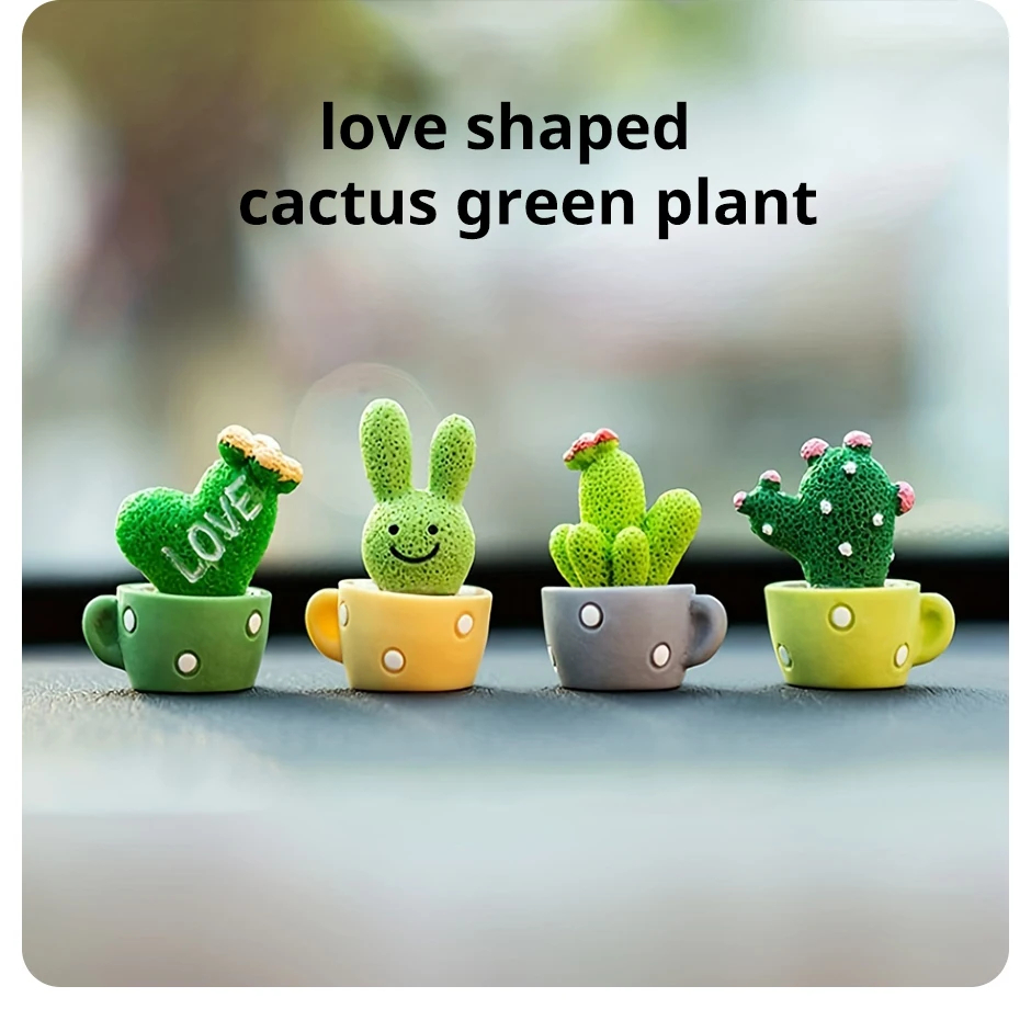 Juego de 4 Mini suculentas artificiales, plantas suculentas de imitación verdes vivos, Decoración de mesa de comedor, muñeca Hou, 1 Juego de 4