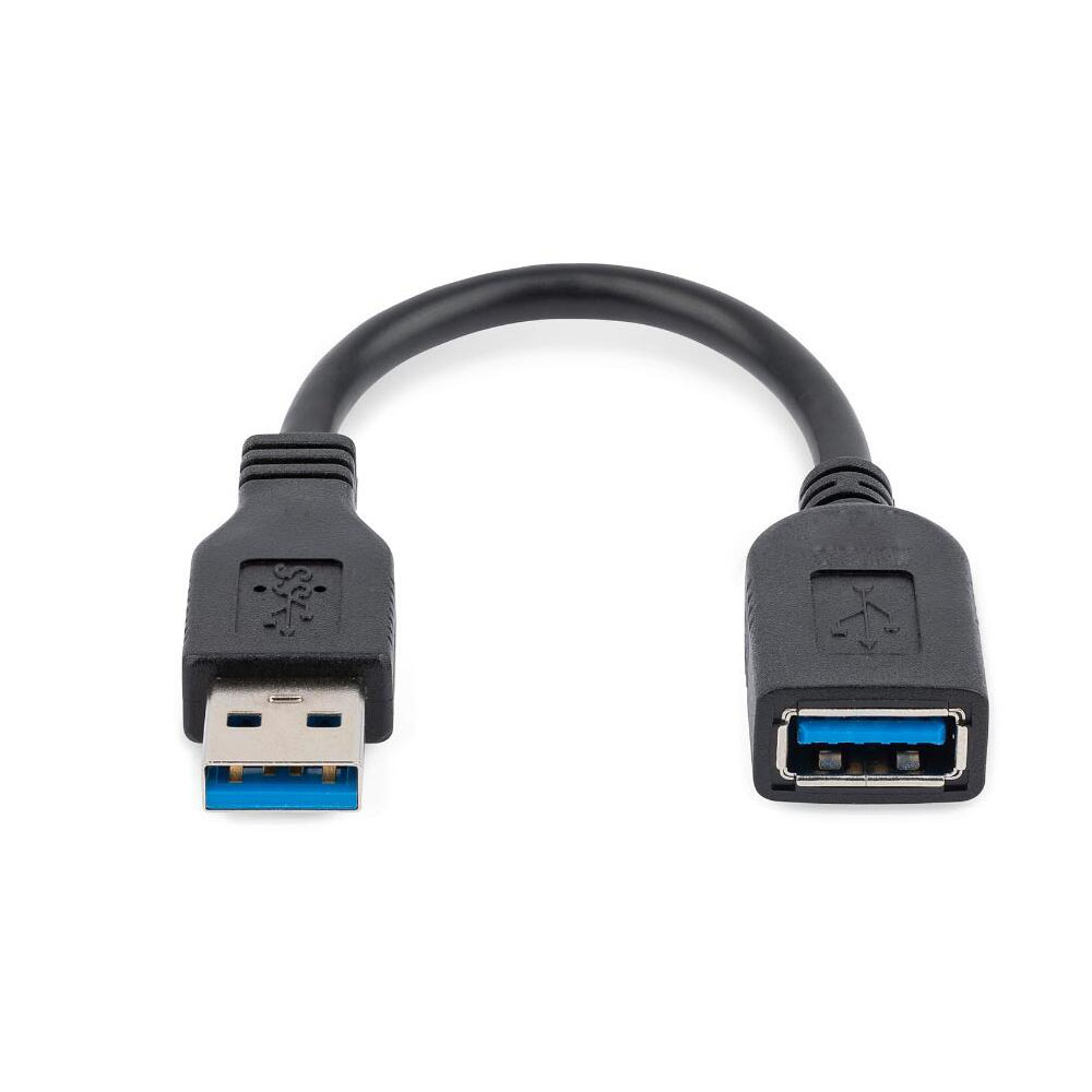 USB 3.0-Verlängerungskabel Kurzes Super-Speed-USB 3.0-Kabel Verlängerung USB 3.0 A-Stecker auf eine Buchse 0,3 m bis zu 5 Gbit/s für Macs Windows