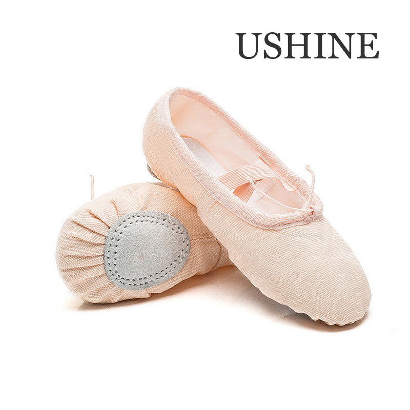 Ushine profissional de alta qualidade 5 cores chinelos dança bailarina prática ballet dancer sapatos meninas crianças mulheres