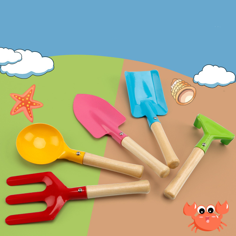 Kinderschep strandspeelgoed spelen zand graven emmer schep set spelen in de zee buiten tuinieren Graafgereedschap