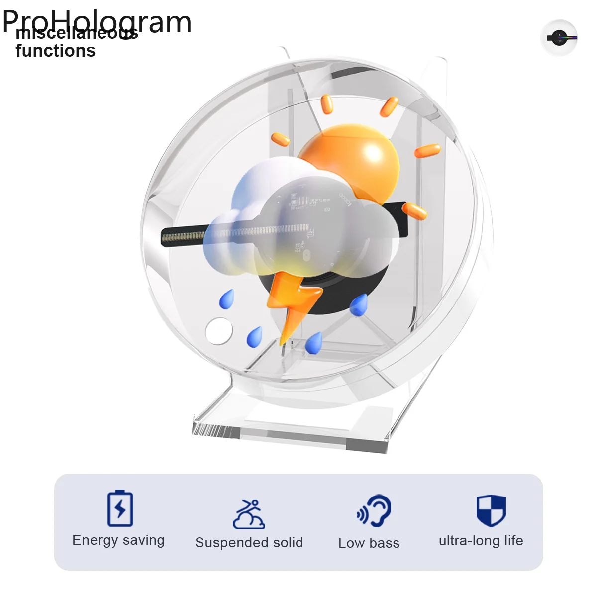 Mini 3D HD โฮโลแกรมพัดลมโปรเจคเตอร์ LED ป้าย Holographic Player สนับสนุนภาพวิดีโอ Shop Bar Party โฆษณา Light