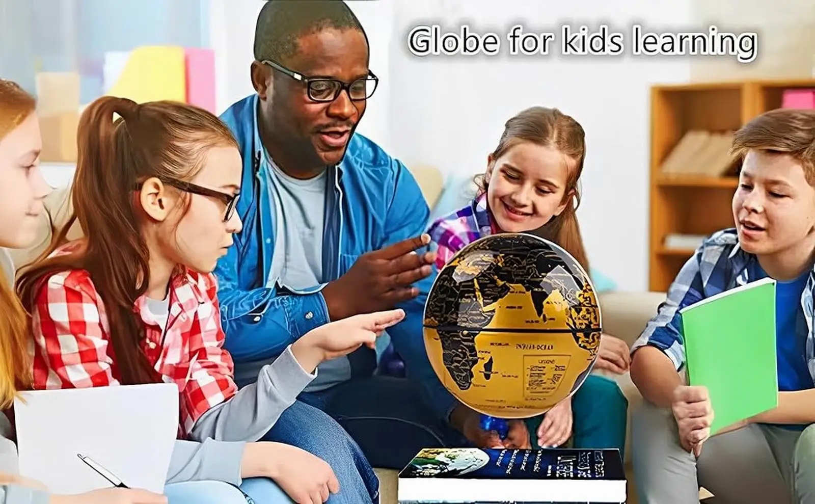 3D เรืองแสงแม่เหล็กแบบหมุนได้เอง360องศา, ไฟ LED สำหรับตกแต่งโต๊ะสำนักงานของขวัญแปลกใหม่