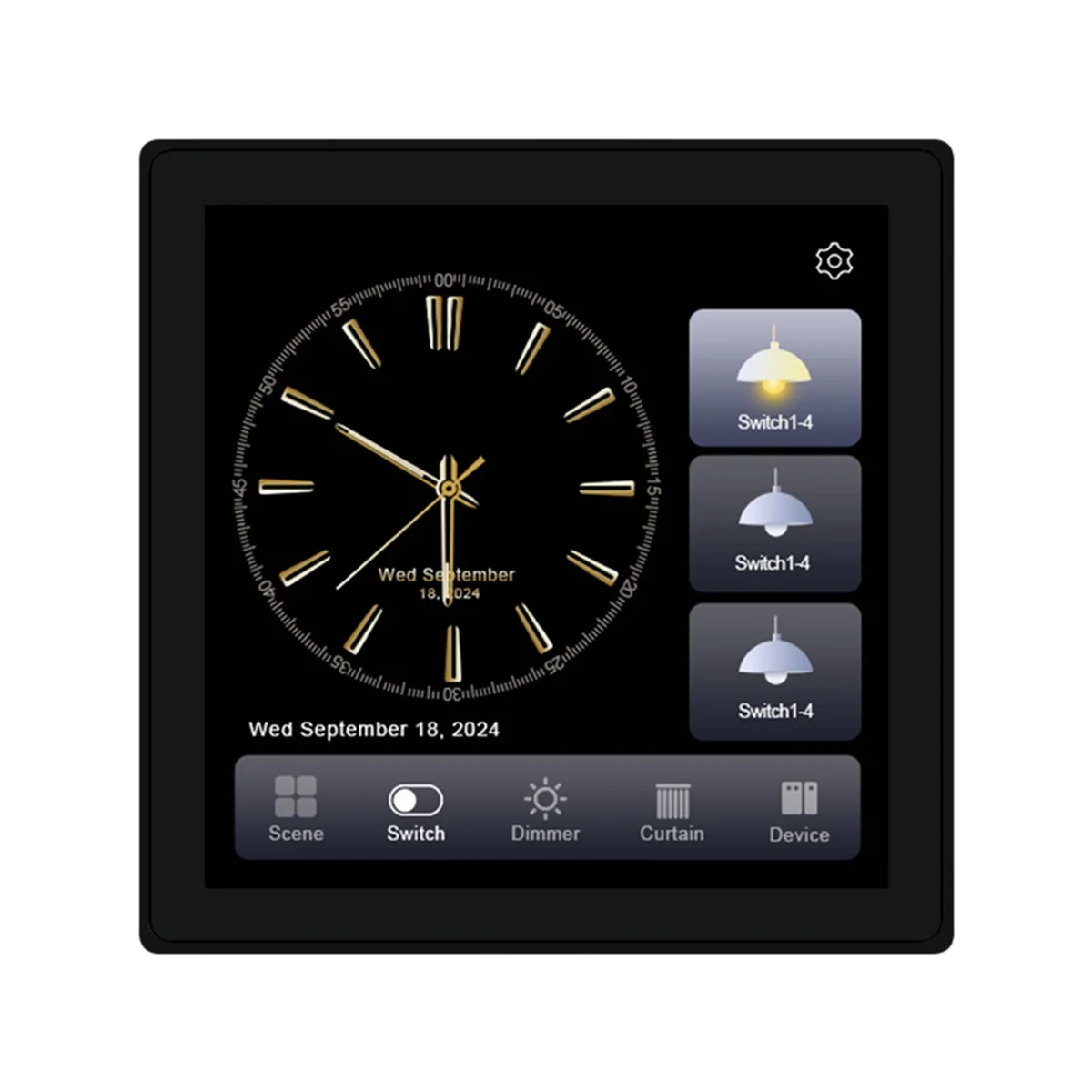 Neue Tuya T3E Pro Smart Control Panel Schalter Touch Screen Panel Schalter Zigbee Intelligente Home Wand Push Licht Schalter Schwarz