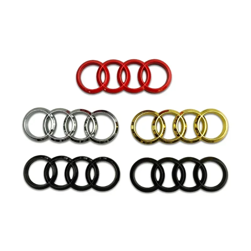 Metal Car Steering Wheel Emblem Replaced Sticker for Audi A6L A3 A4L A5 A6 A7 A8L A1 Q6 Q7 Q8 TT S5 S7 S8 RS7 RS6 Side Decals