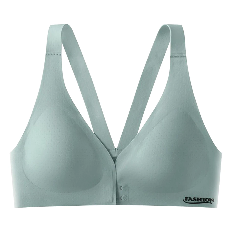 Sutiã de maternidade elegante com clipe frontal, sem armação, com látex natural, resfriamento, costas nuas, roupas para maternidade, bralette leve feminino