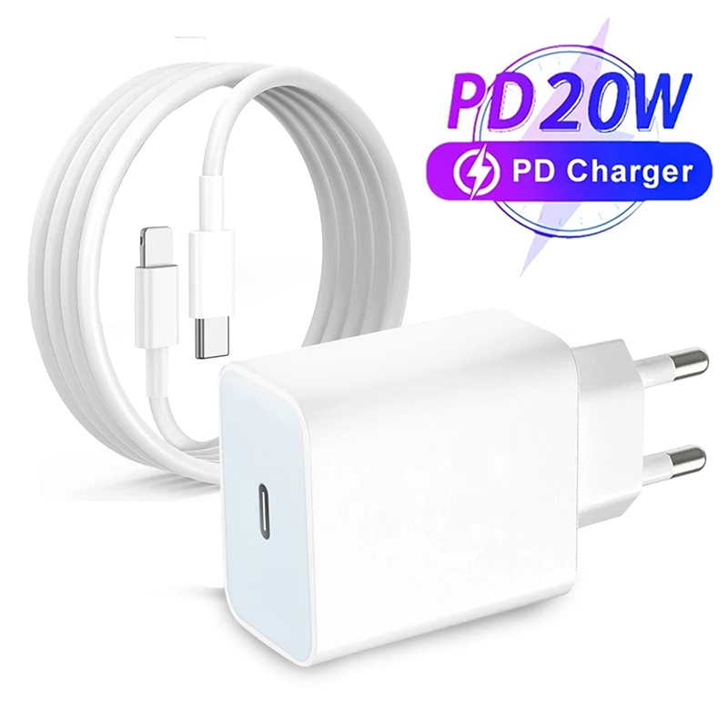 Juego de cargador rápido con puerto USB C de 20W para iPhone 14, 13, 12, 11 Pro Max Plus Serives XR Xs, Cable de carga rápida para teléfono USB C de 3,3 pies