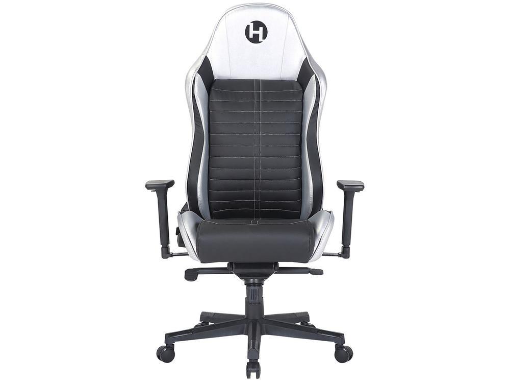 Cadeira Gamer Techni Sport Reclinável Giratória Preta e Prata TS62