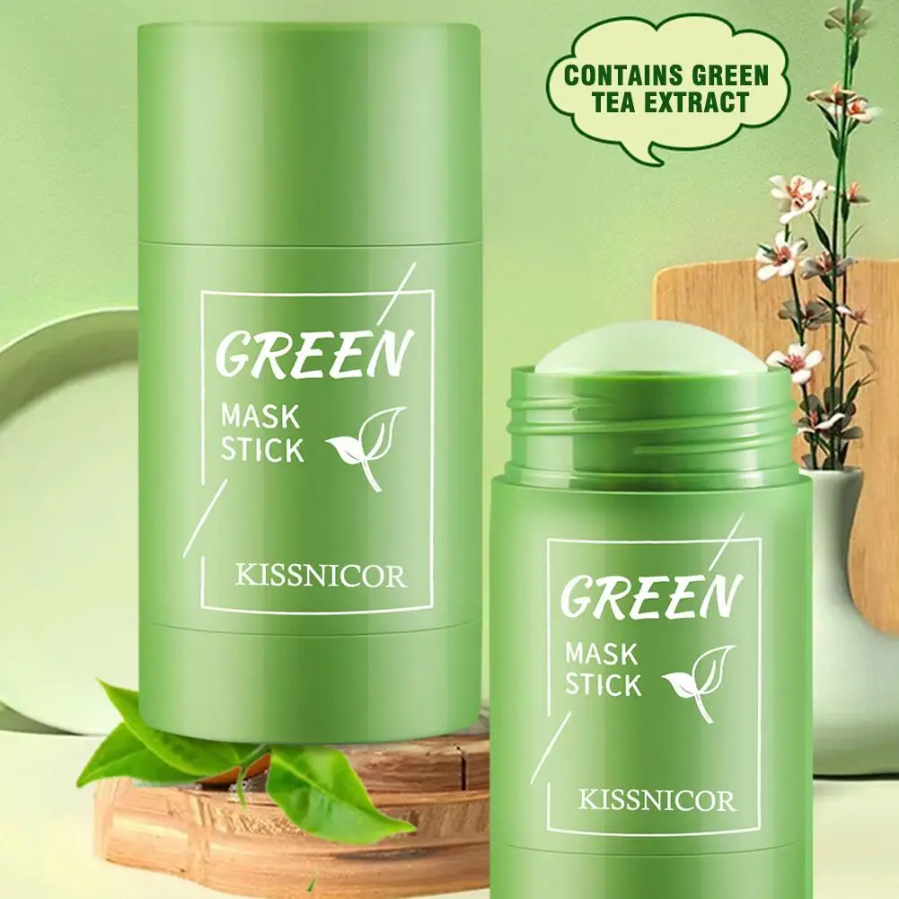 Mascarilla de té verde para limpieza Facial, limpieza de té verde, hidratación profunda, reduce los poros, espinillas, acné, cuidado de la piel coreano