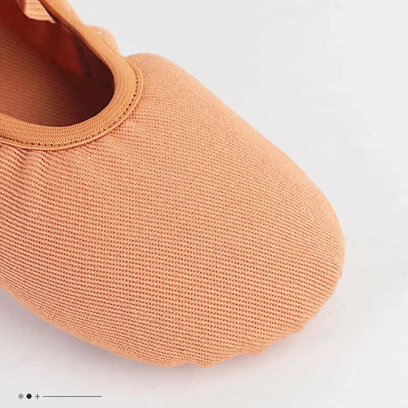 Zapatos de Ballet para niñas y mujeres, bailarinas elásticas, zapatillas de baile de lona de encaje libre, zapato de baile de Ballet de suela suave con abertura elástica para niños