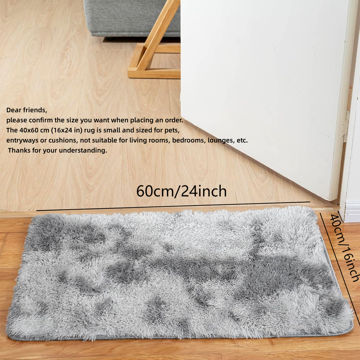 VIKAMA Tie-Dye Plush Carpet Living Room Decoration Soft Fluffy Home Mat Children's Room Baby Crawling Non-Slip Blanket