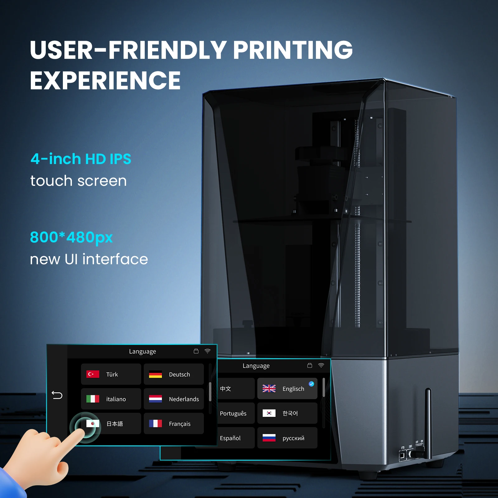 ELEGOO SATURN 3 ULTRA 12K Mono MSLA 3D Printer 10'' 12K LCD Resin 3D Printer Speed Up to 150mm/h Printing Size 219*123*260mm