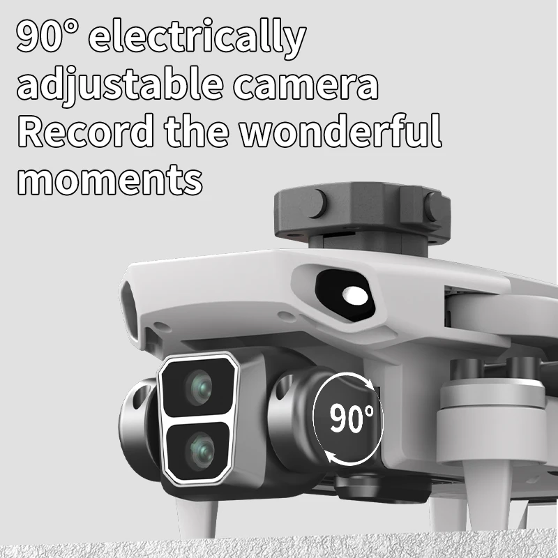 L106 drone 8k hd câmera dupla 5g wifi fpv motor sem escova evitar obstáculos com tela de controle remoto quatro eixos dron brinquedos presentes