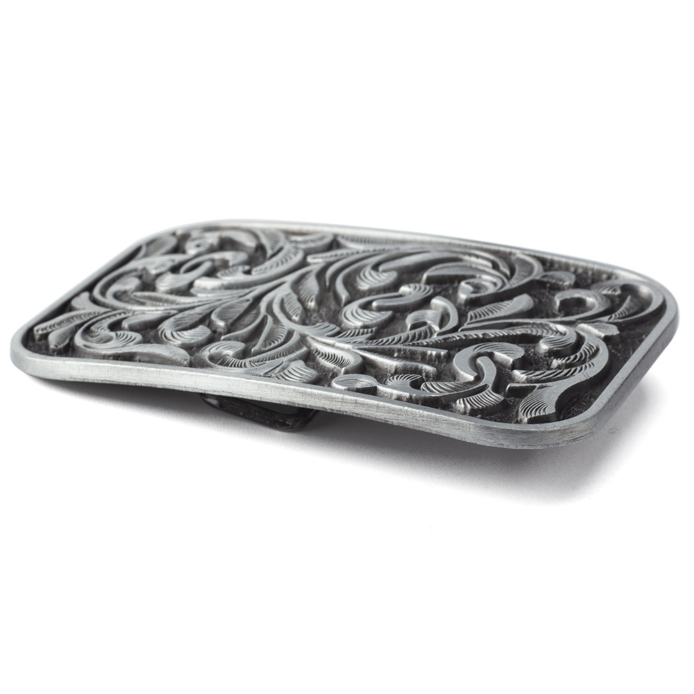 Street Fashion Youth Belt Buckle Retro Arabesque Pattern Ancient Chinese Style